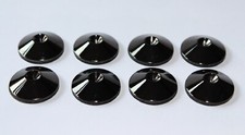 Isolation Floor Protector Speaker & Subwoofer Spike Shoes Pads (x8) Nickel Black