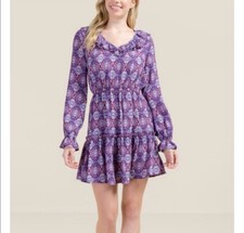 Womens Ruffled Tiered Dress