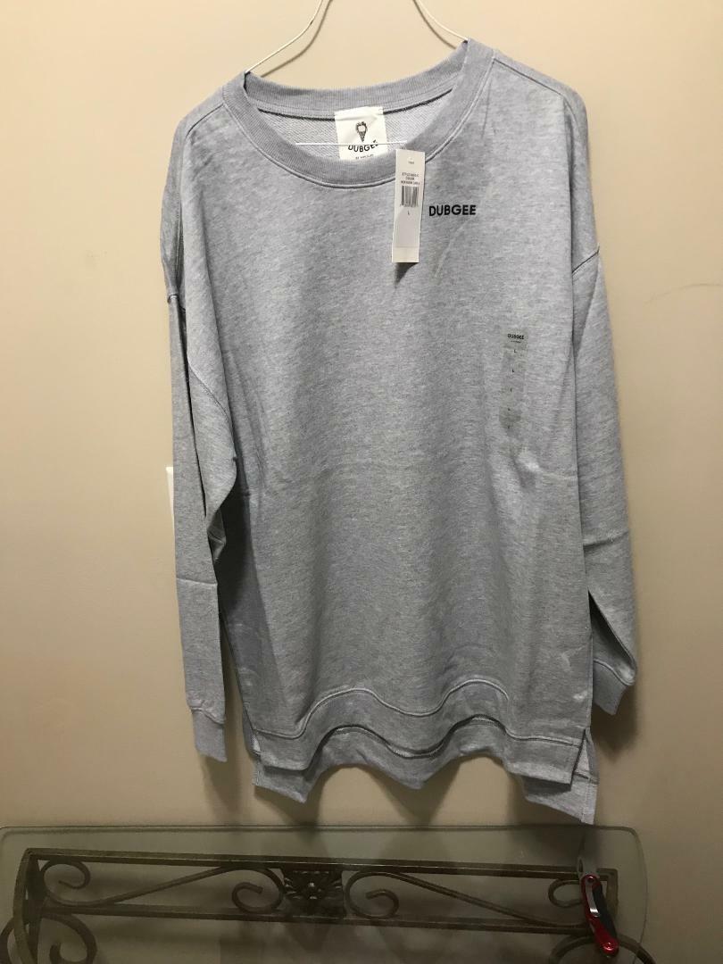 Dubgee by Whoopi Sweatshirt Grey LG