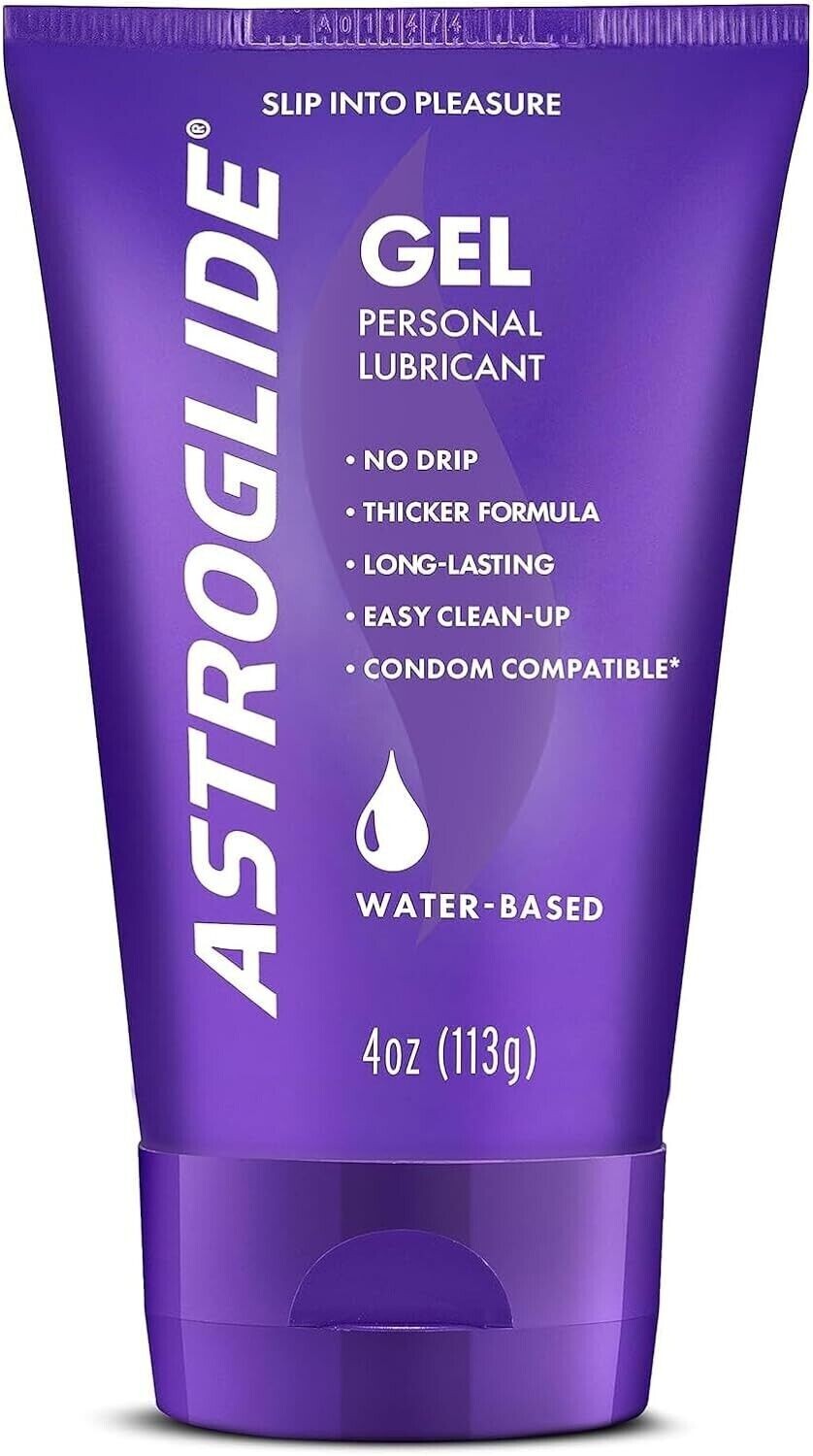 Astroglide Water Based Personal Lubricant Sex Gel for Couples, Men and Women 4oz