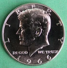 1966 SMS JFK Half Dollar 40% Silver Kennedy 50 Cent Coin frm US Special Mint Set