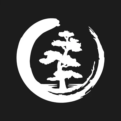 Enso Circle Tree Vinyl Decal Tree Of Life Zen Circle Yoga Sticker - Photo 1/2