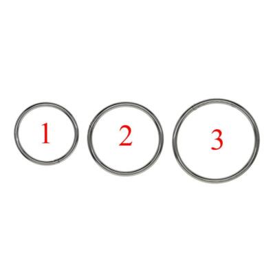 10er Set Robuster Biegering Edelstahl Rund Verschluss Spaltring Schlüsselringe -