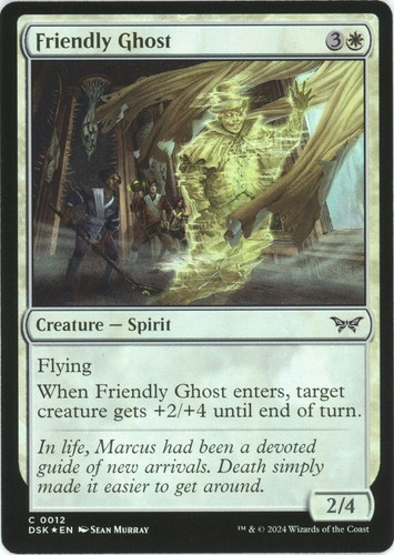 MTG FOIL Sheltered by Ghosts - Duskmourn: House of Horror #030 | eBay