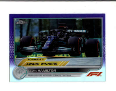 LEWIS HAMILTON 2022 TOPPS CHROME F1 #198 FOMRULA 1 PURPLE #033/399 BC9473