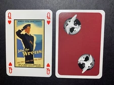 Swap Playing Card  WORLD WAR  II   Historic Art Poster  Join The Wrens  QUEEN