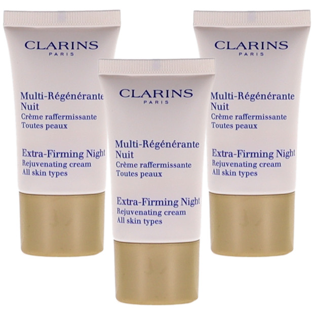 Extra-Firming Night By Clarins Combo Pack: Rejuvenating Cream 1.5(3x.5) New