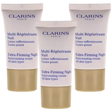 Extra-Firming Night By Clarins Combo Pack: Rejuvenating Cream 1.5(3x.5) New