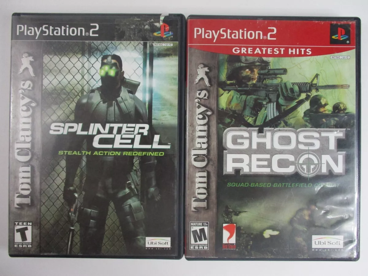 PS2 Games TOM CLANCY'S GHOST RECON & TOM CLANCY'S SPLINTER CELL Ubi Soft!!