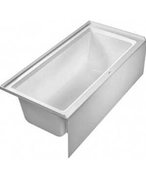 Bathtub - Duravit Architec 66 -in x 32 -in - White Acrylic Drop - Drain Left
