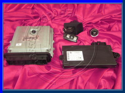 BMW 3'er E90 E91 1.8d N47N DIESEL MOTOR ECU SET DDE CAS3 SCHLÜSSELSCHLOSS START STOP