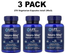 Magtein, 3 PACK, Neuro-Mag Magnesium L-Threon...