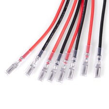 8 Pieces 110 Terminal Wires Mini Spade Quick Connect 0.110 Inch 2.8mm 18 AWG