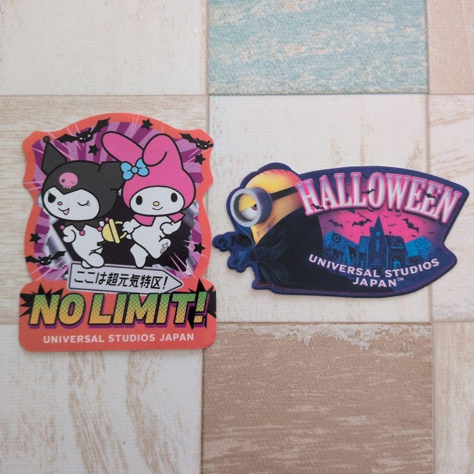 Main Charters Sticker USJ Studio Japan Character Sticker Set 22 pcs Snoopy Hello Kitty Memoji ...