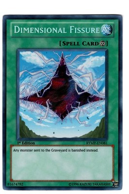Yugioh- 1X Dimensional Fissure - Secret Rare - 1st Edition - RYMP-EN081 - NM