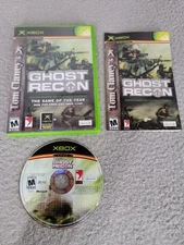 Tom Clancy's Ghost Recon (Microsoft Xbox, 2002) GOOD CIB W/MANUAL & Reg Card