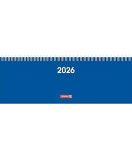BRUNNEN Querterminbuch Mod. 772 '26 | 297×105 mm, Karton, blau, Baier & Schneid