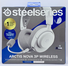 SteelSeries Arctis Nova 3P Wireless Multi-Platform Gaming Headset, White - NEW