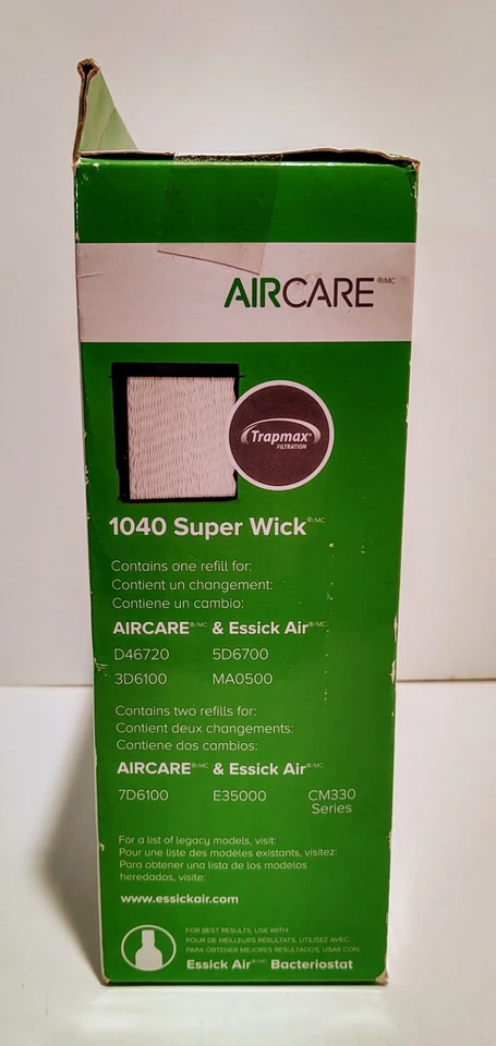Paquete de 2 filtros humidificadores EssickAir AirCare 1040 Super Wick nuevos  Foto 3 de 4