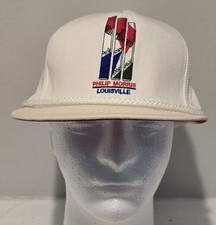 Vintage PHILIP MORRIS Companies Marlboro Snapback Hat White Made In USA Rare