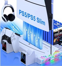 PS5 Slim Stand Cooling Station Controller Charger for PlayStation 5 Disc/Digital