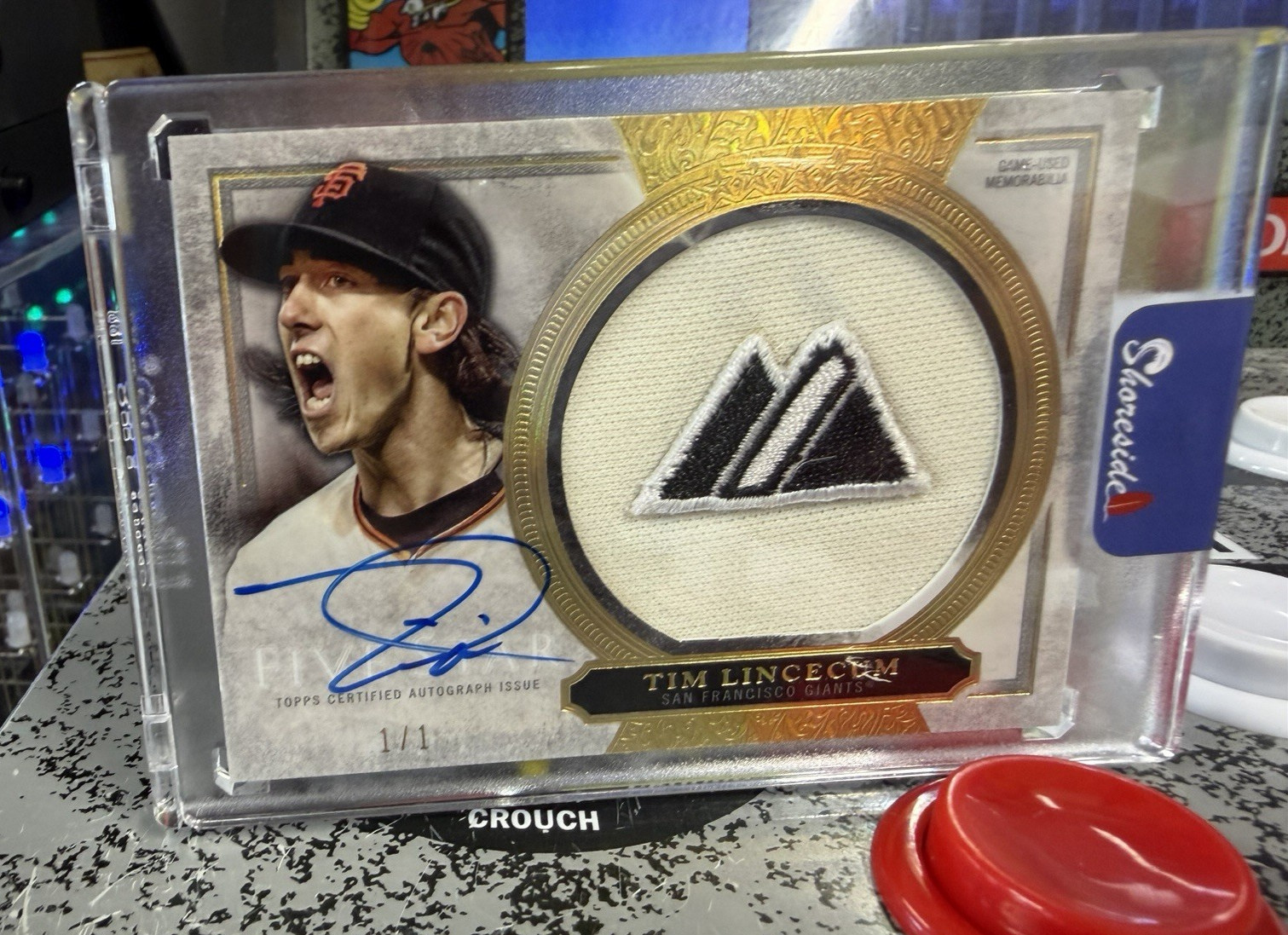 2020 Topps Five Star Tim Lincecum Majestic Jumbo Patch Autograph Auto 1/1