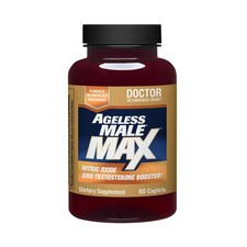 Ageless Male Max Total Testosterone Booster Supplement for Men, 60 Caplets