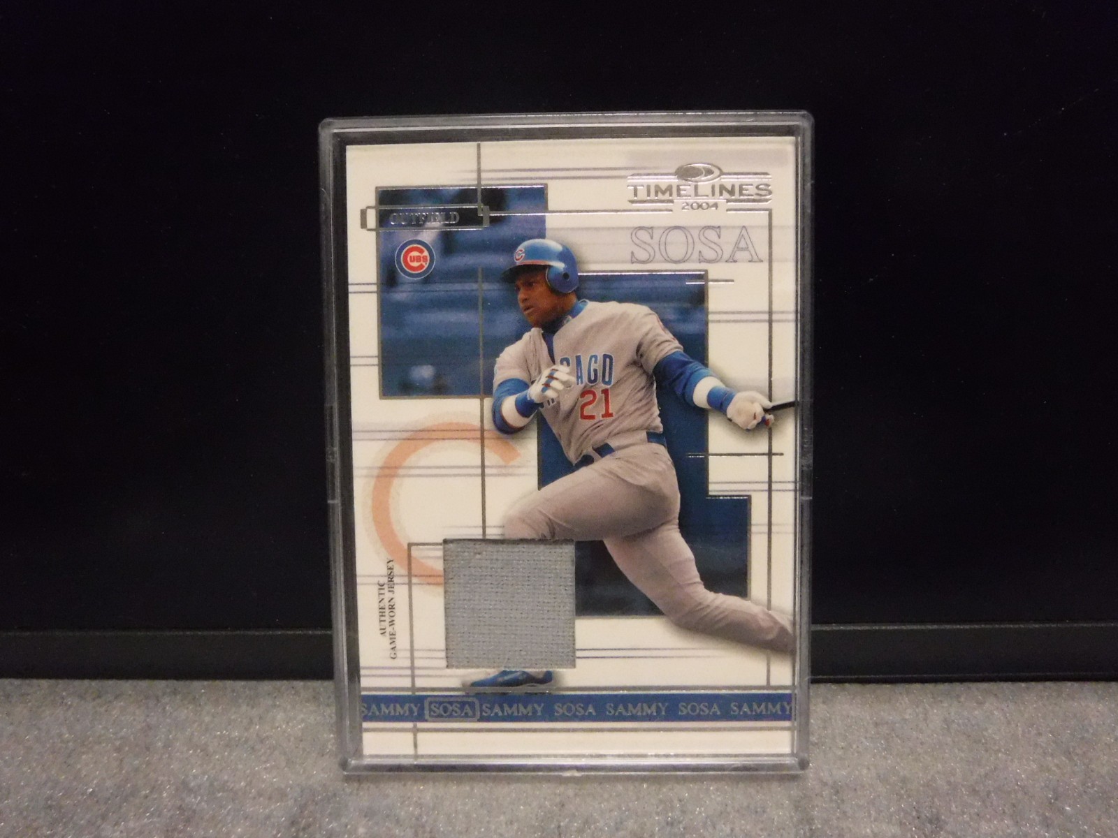 Cubs:  Alex Bregman Redemption Jumbo Patch-Auto #016/125 & Sammy Sosa Relic view 3