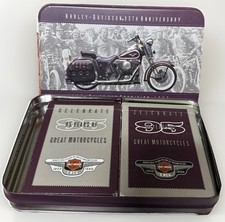 VTG Harley-Davidson 1998 95th Anniversary Collectible Tin with Cards Opened Nice