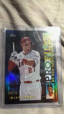 Topps Profiles by Ken Griffey Jr. P-11 Mike Trout Insert Card 09/10