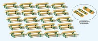 Preiser 20 Biertischgarnituren. Bausa 24707