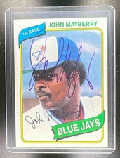 1980 Topps John Mayberry with In Person Auto