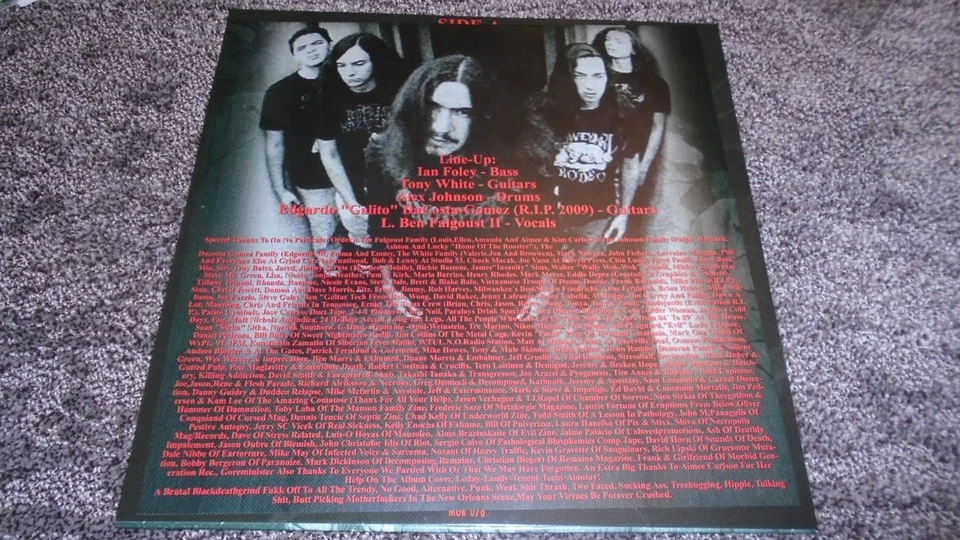 PARALYSIS Patrons of the Dark LP Morbid Generation press gutted infester RARE - Image 3 of 4