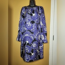 Banana Republic 100 Silk Floral Dress sz 6 606504-01