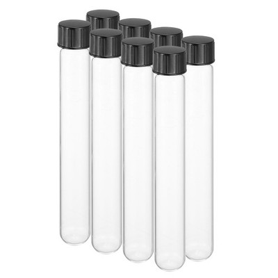 34ml Test Tubes with Caps, 8pcs Glass Test Tubes Clear Test Tube, 20mmx150mm