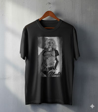 Blondie Debbie Harry Punk Rock Band Graphic T-Shirt Black New Wave Tee - T372