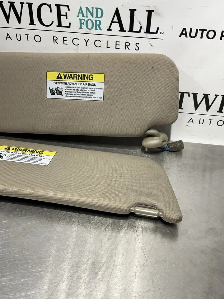 Honda Odyssey 2011-2017 beige tostado lado del conductor pasajero parasol parasol OEM Foto 3 de 4