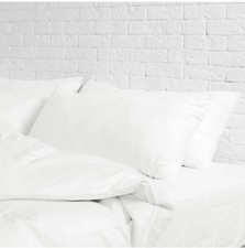 King Sheet Set 4-Pc. Sheet Set White Bright Cotton Bamboo 300 Thread Count 200