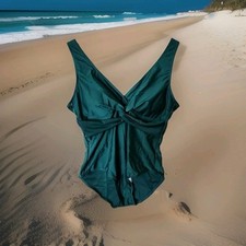 NWOT Gorgeous Green olive one-piece swimming costume Size 3XL K0585