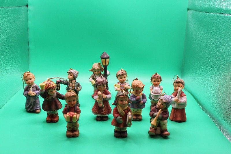 Lot of 12 Goebel Berta Hummel 2001 Christmas Ornaments Porcelain Germany