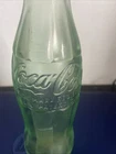 Coke Cola Vintage Embossed Green Glass 6 oz Bottle Rock Island I’ll IL Rare