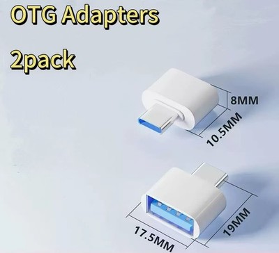 FLEAVER 2PACK USB C to USB Female OTG Adapter Connector for iPhone 17 16 15