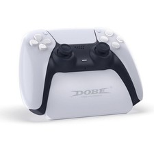 DOBE PS5 Controller Display Stand Bluetooth Gamepad Holder Desktop Dock White