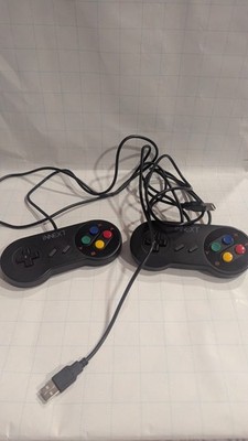 2 Pack iNNEXT Retro USB SNES Controller (Black)