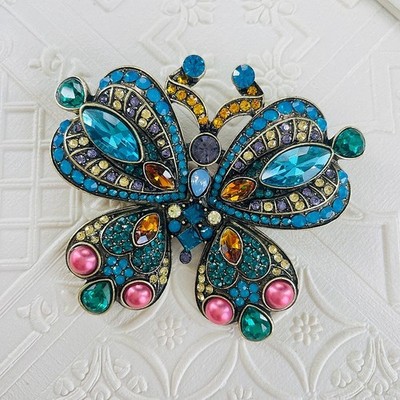 HEIDI DAUS Butterfly Brooch Pin Retro