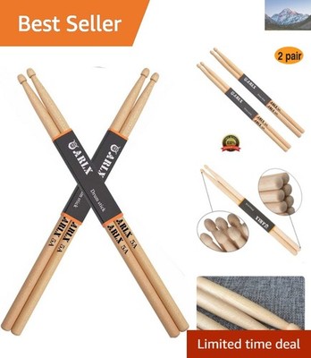 Lightweight 5A Maple Wood Drum Sticks - Ideal for Jazz & Youth Band Performance