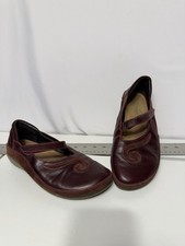 Naot Matai Mary Jane Flat Women's EU 39 US 8 Maroon Leather Comfort Casual