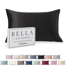 Bella Coterie Luxury Silk Pillowcase for Hair and Skin 30 Momme 100 Pure...