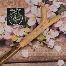 Handmade Rustic wooden Thumb Stick, walking stick, Hiking Pole.