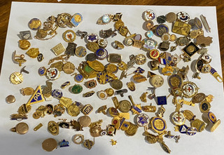 Estate Collection of Vintage Gold Filled Pins @307 Grams